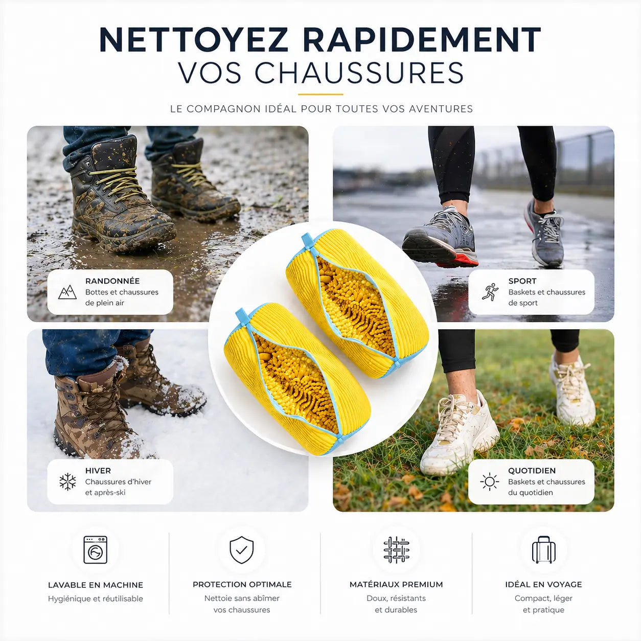 Sac de lavage chaussure